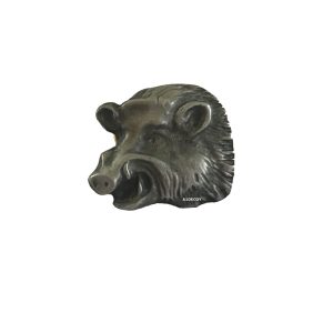 Boar Head Jacket Pin