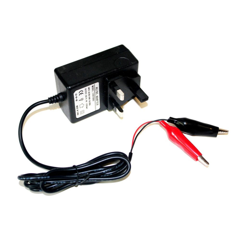 Crocodile Clip 12v Mains Battery Charger