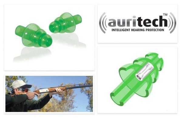 No batteries or wires.Reduces gun blast noise.Conversation & nature sound clearly audible.Supports shooting safety.Shooting activities can produce noises levels up to 150dB. PPermanent hearing damage can occur from 85dB so it is essential always to use hearing protection.Developed over 20 years by leading audiology experts, auritech shoot hearing protectors are superior to traditional foam, wax or silicone earplugs.Precision-tuned, patented ceramic sound filters ensure maximum protection from shooting and other extreme noise activities like fireworks, yet allow you to listen clearly to surrounding conversation without a muffled effect.Comfortable and suitable for all ages.Supplied with handy metal case