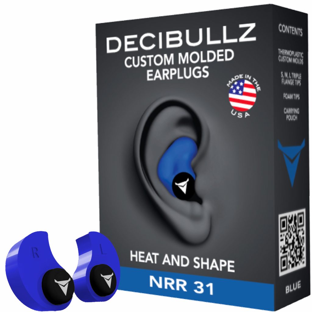 Decibullz custom moulded ear defender plugs