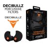 Decibullz custom moulded ear defender plugs