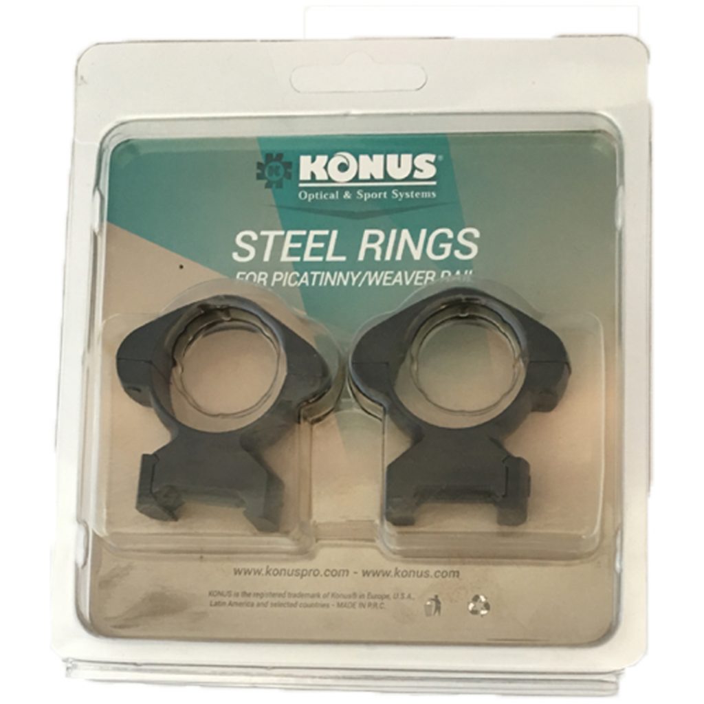 Steel Mounted Rings for Picatinny/Weaver Rail
