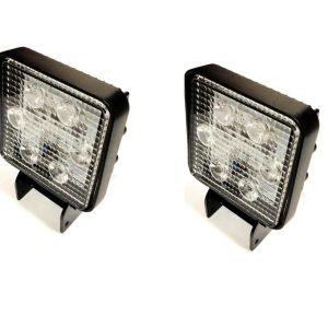 Pack of Two High Powered Square 18w Vehicle Work Light