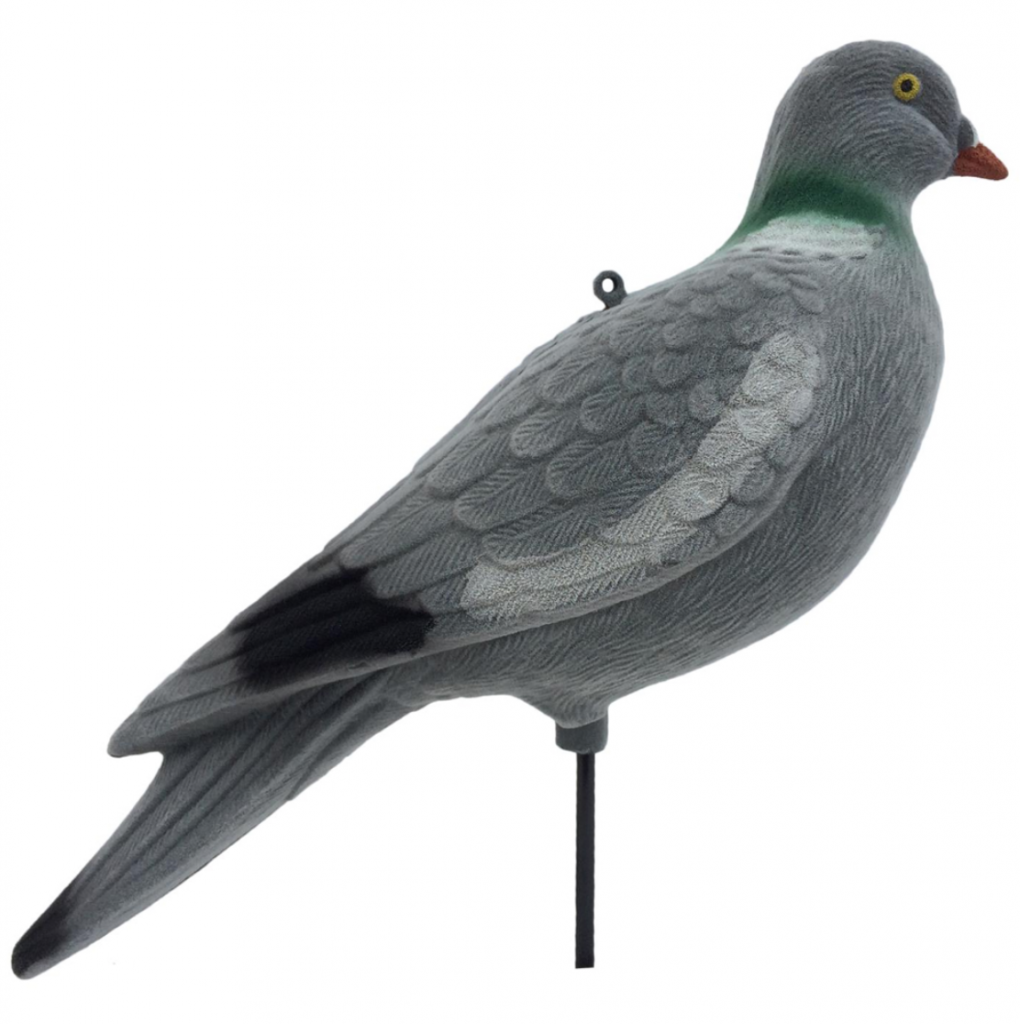 4 x Flocked Pigeon Full Body Decoys