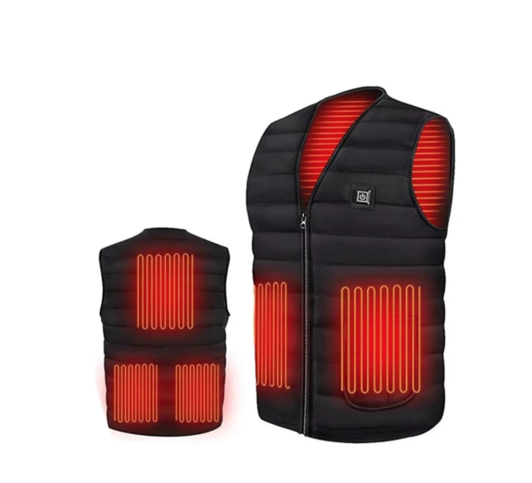 Heated Vest Top 5 Point Heating in Black or Red