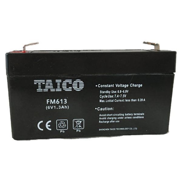 Rechargeable Battery 6V 1.3AH