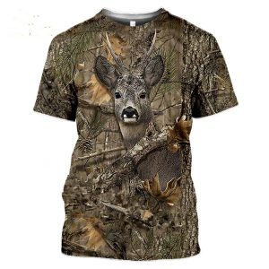 Camouflage Deer Printed Shirt