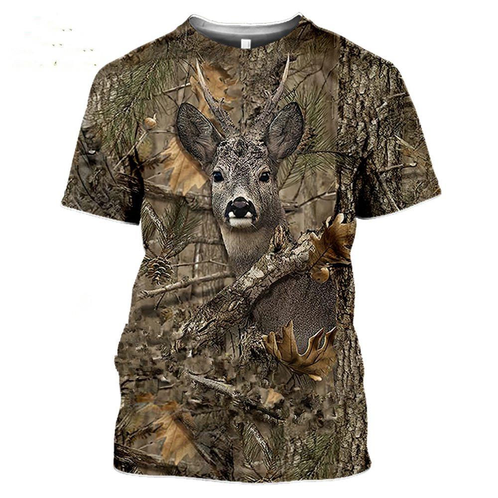Camouflage Deer Printed Shirt